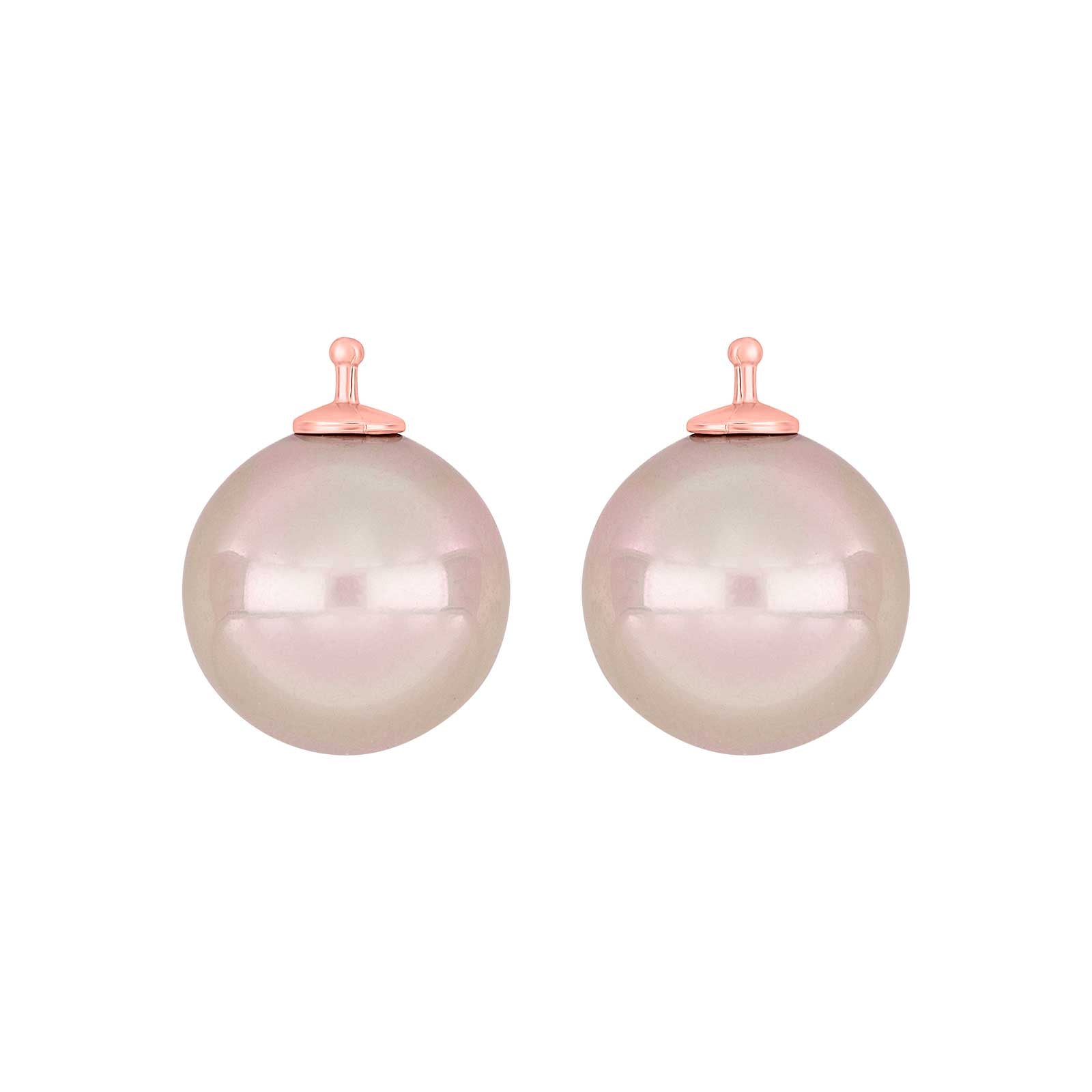 RosaVergoldet, System-einhänger, E51, 14x14mm, mallorquinisches Kleinod