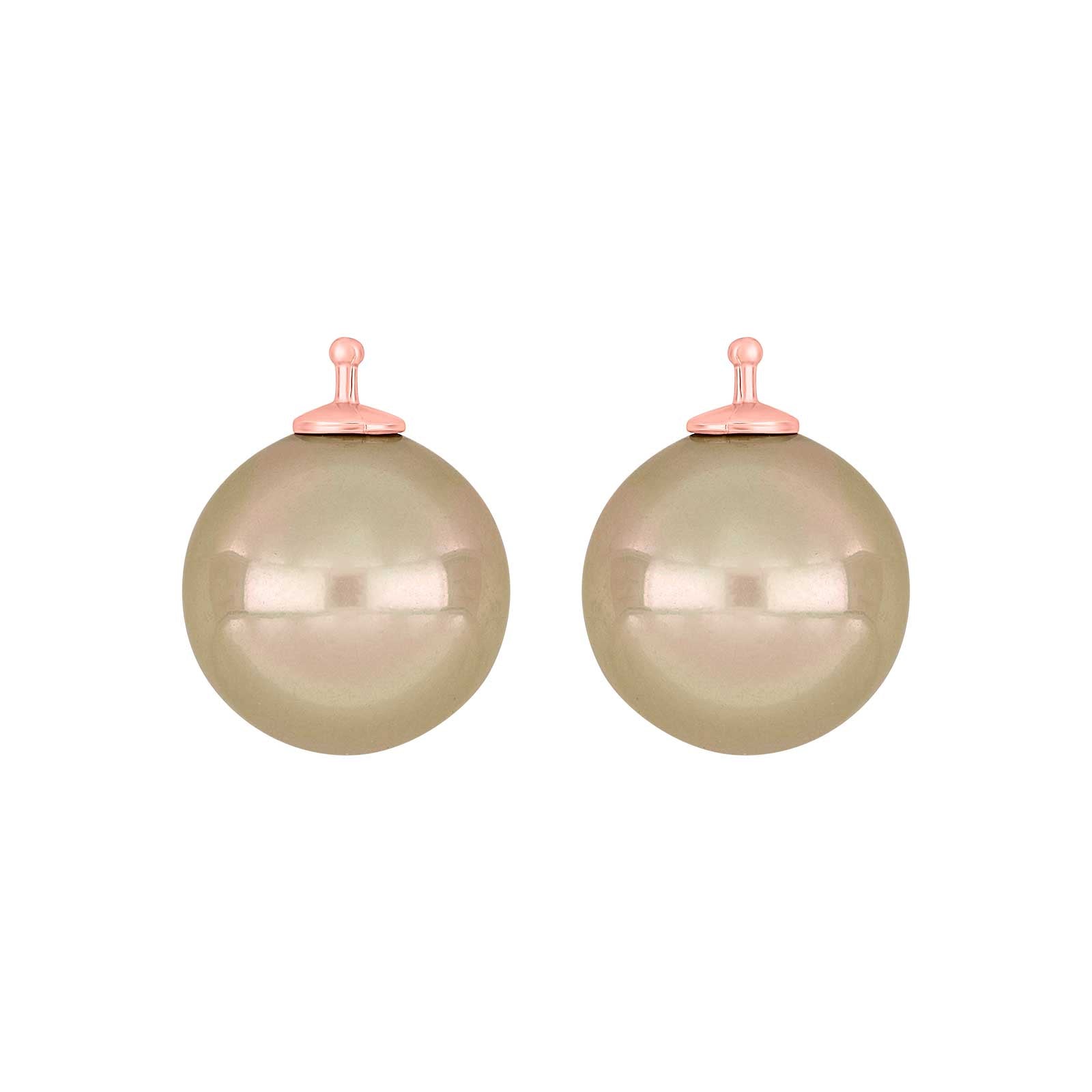 RosaVergoldet, System-einhänger, E51, 14x14mm, mallorquinisches Kleinod