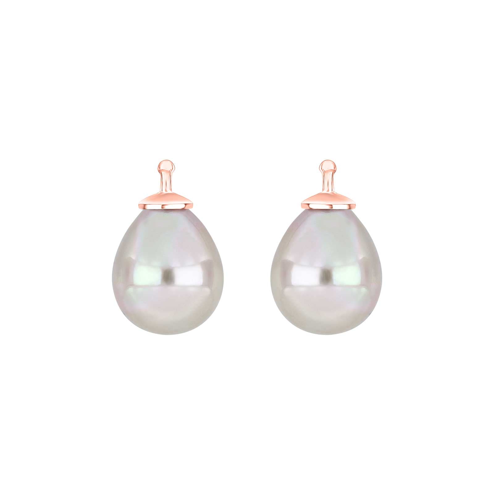 RosaVergoldet, System-einhänger, E3, 12x10mm, mallorquinisches Kleinod