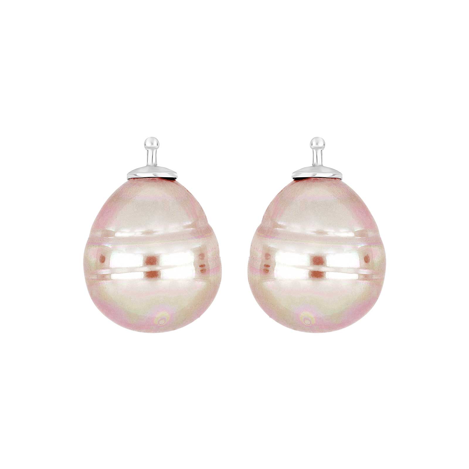 Rhodiniert, System-einhänger, E11, 16x13mm, mallorquinisches Kleinod