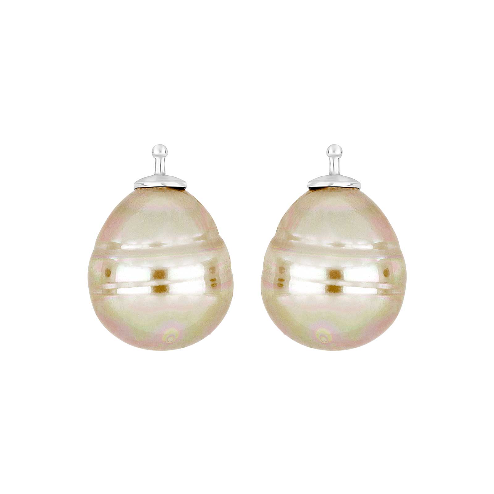 Rhodiniert, System-einhänger, E11, 16x13mm, mallorquinisches Kleinod