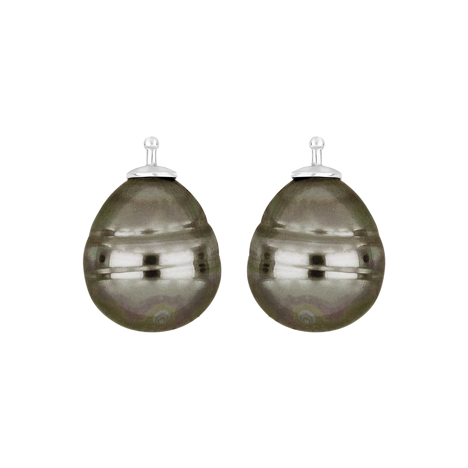 Rhodiniert, System-einhänger, E11, 16x13mm, mallorquinisches Kleinod