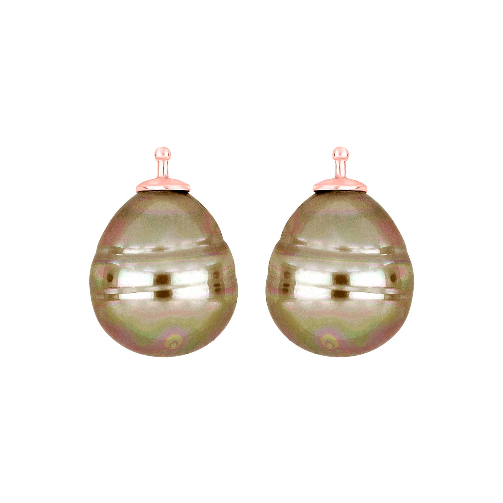 RosaVergoldet, System-einhänger, E11, 16x13mm, mallorquinisches Kleinod