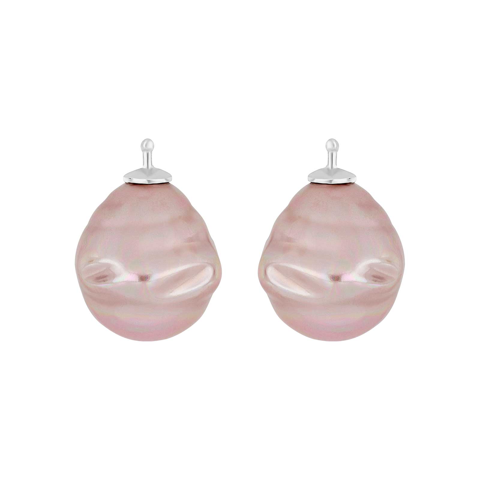 Rhodiniert, System-einhänger, E12, 16x14mm, mallorquinisches Kleinod