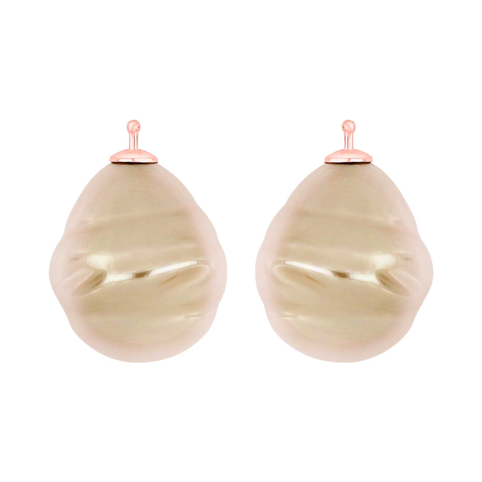 RosaVergoldet, System-einhänger, E13, 20x17mm, mallorquinisches Kleinod