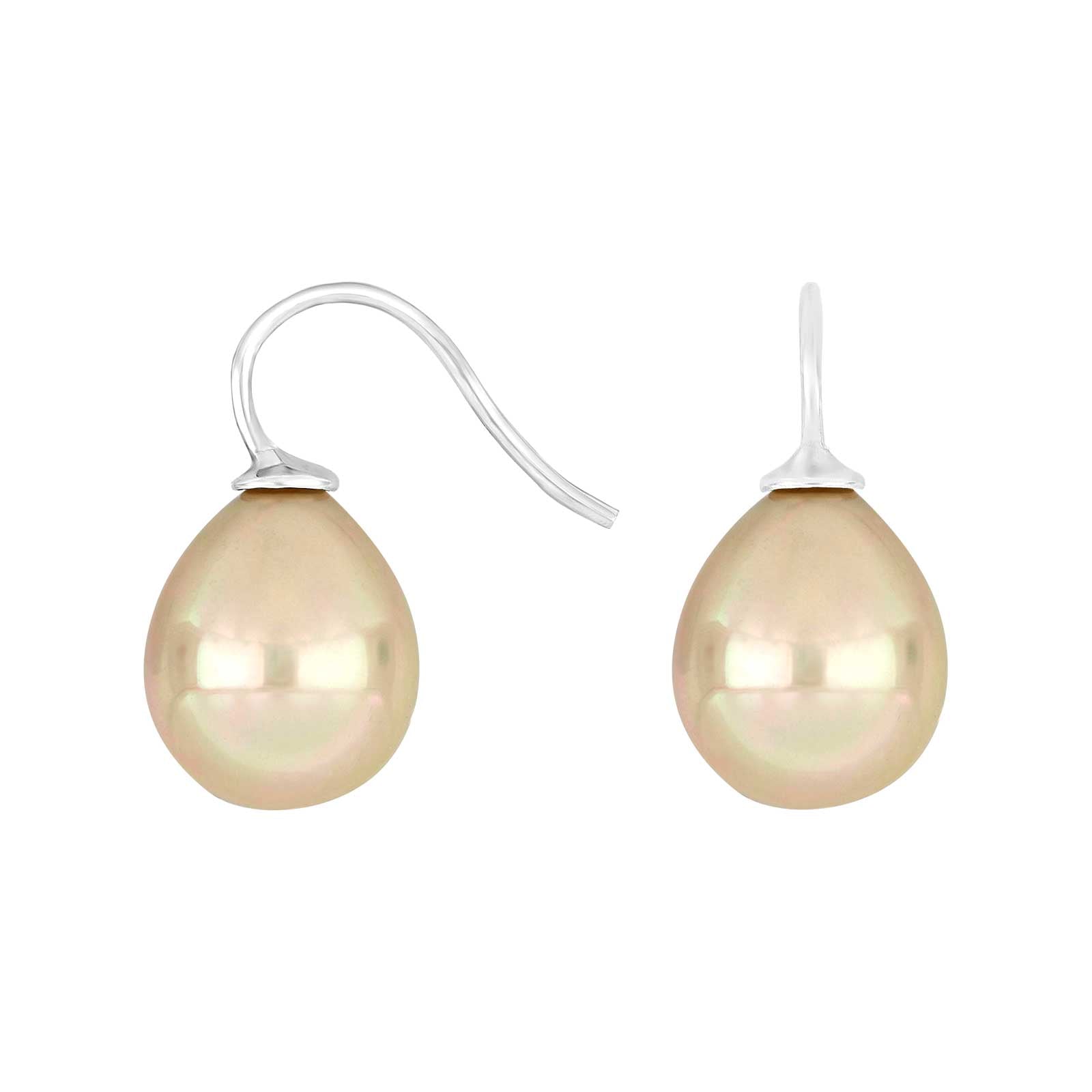 Rhodiniert, System-einhänger, O1303, 14x12mm, mallorquinisches Kleinod