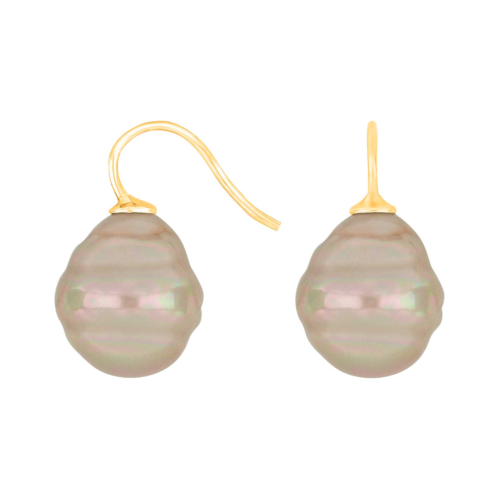 Vergoldet, System-einhänger, O1405, 16x14mm, mallorquinisches Kleinod