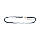 Blauer Schwammquarz 6mm  - Karabinerverschluss 40+5cm